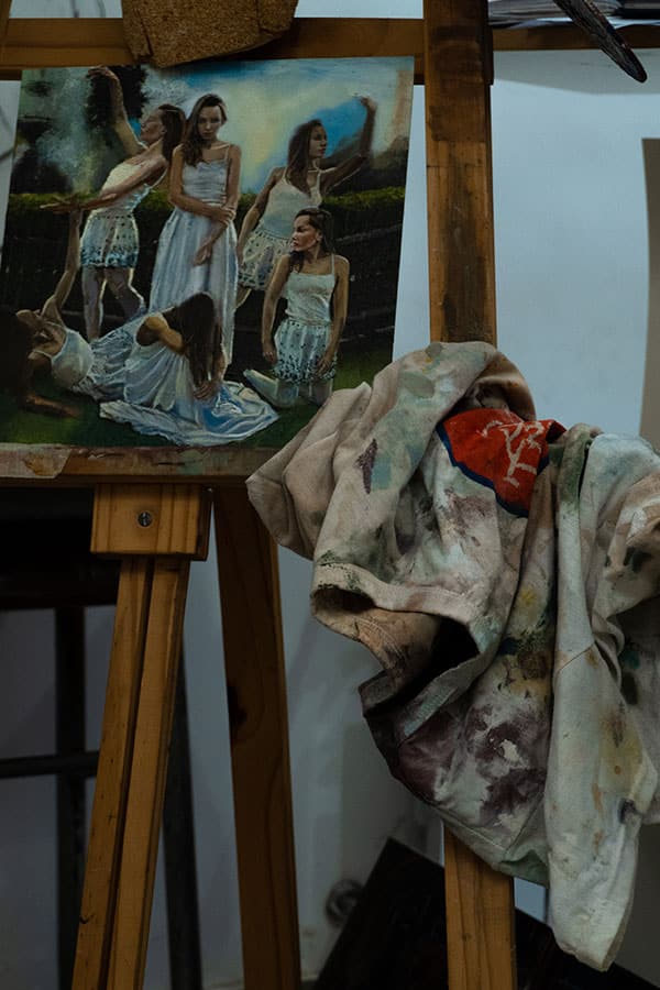 Detalle de la instalación Inacabado de Nazareno Di Biasse.